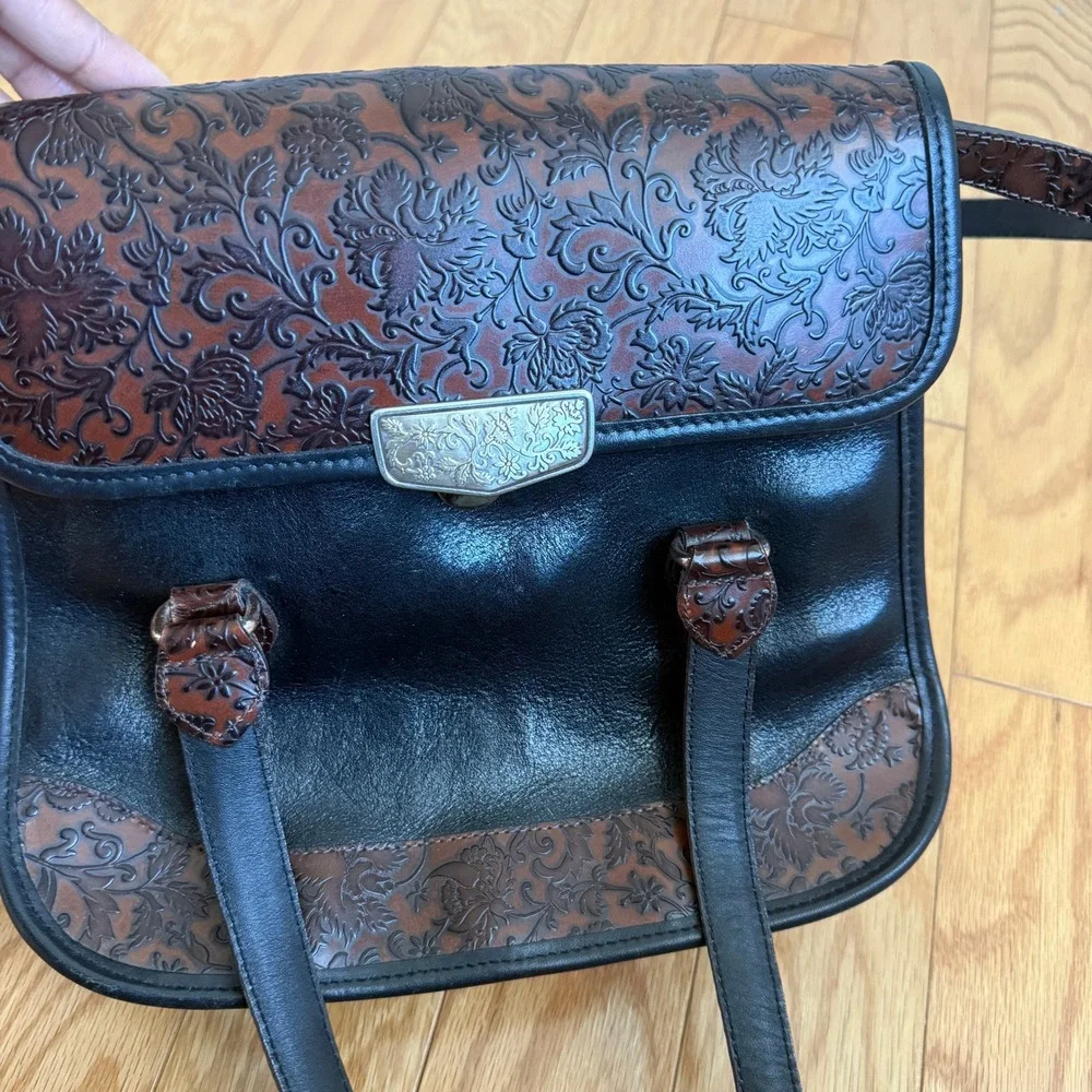 Brighton Brighton Marsella Fiori Floral Embossed Flap Crossbody Bag Heart‎ Charm